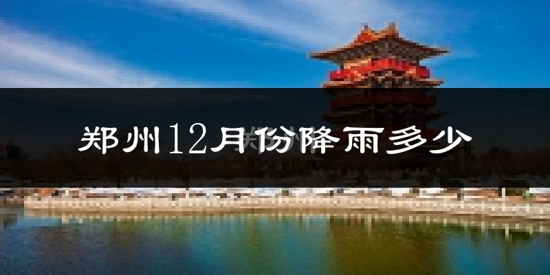 郑州12月份降雨多少?