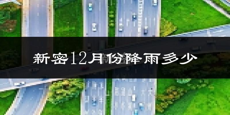 新密12月份降雨多少?