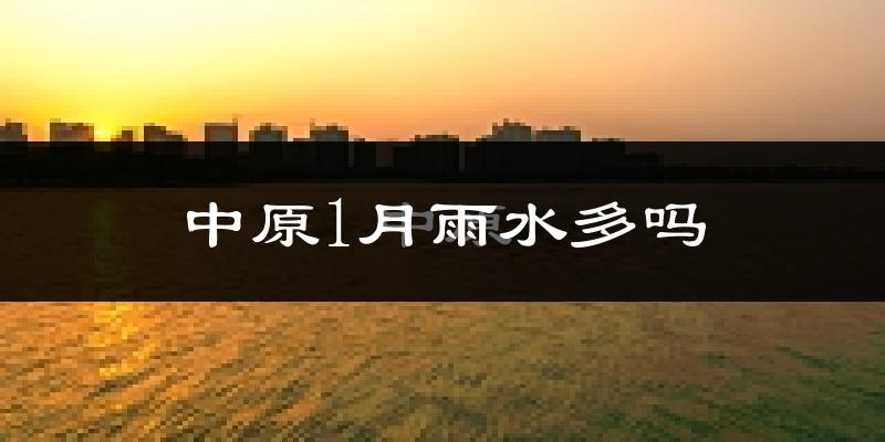 中原1月雨水多吗?