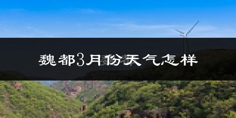 魏都3月份天气怎样?魏都三月冷不冷?