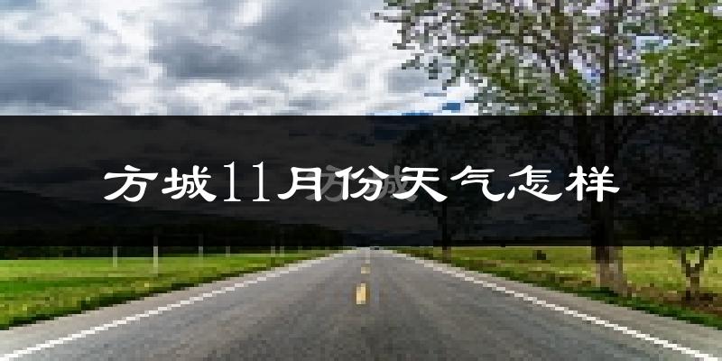 方城11月份天气怎样?方城十一月冷吗?