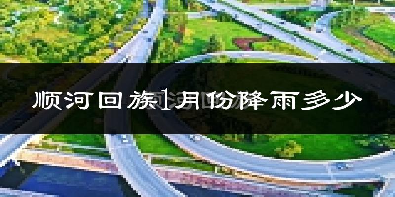 顺河回族1月份降雨多少?