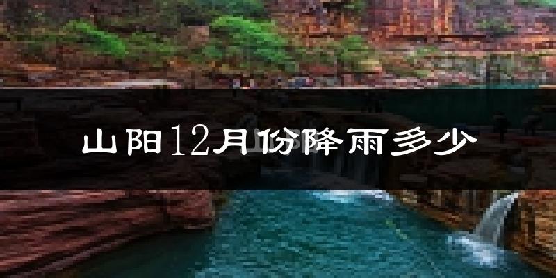 山阳12月份降雨多少?