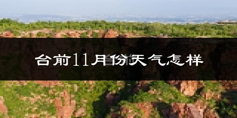 台前11月份天气怎样?台前十一月冷吗?