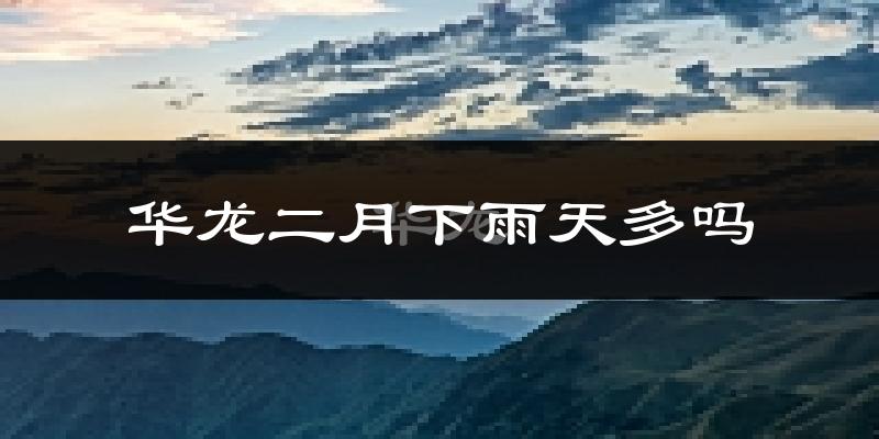 华龙二月下雨天多吗?华龙2月份降雨量多少?