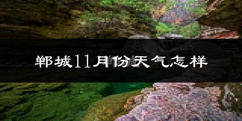 郸城11月份天气怎样?郸城十一月冷吗?