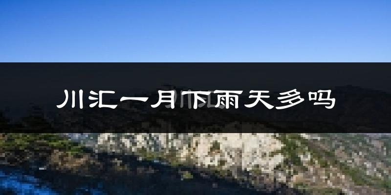 川汇一月下雨天多吗?川汇1月份降雨量多少?