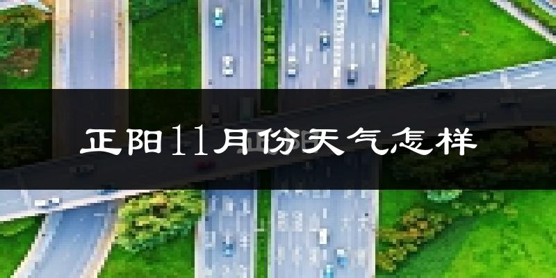 正阳11月份天气怎样?正阳十一月冷吗?