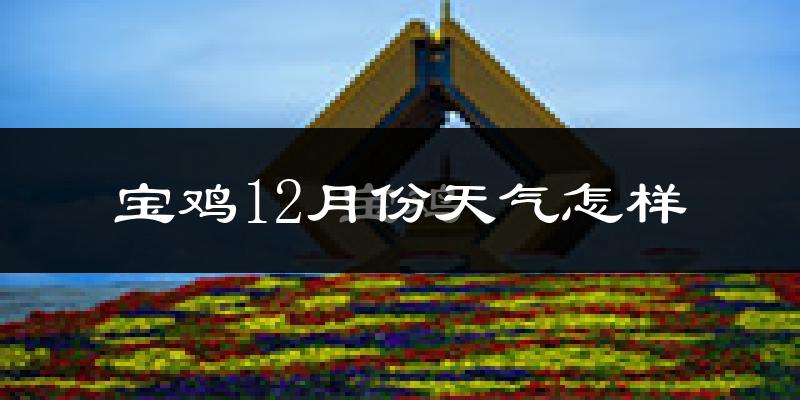 宝鸡12月份天气怎样?宝鸡十二月冷不冷?