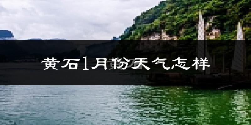 黄石市1月份天气如何?很冷吗?