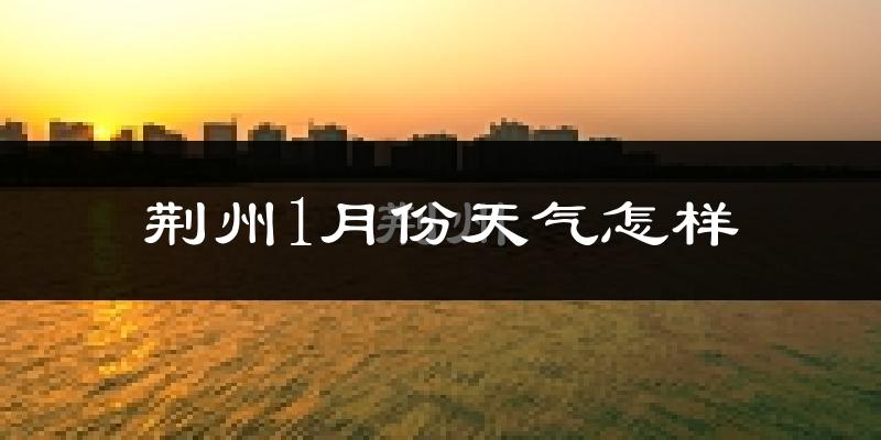 荆州市1月份天气如何?很冷吗?
