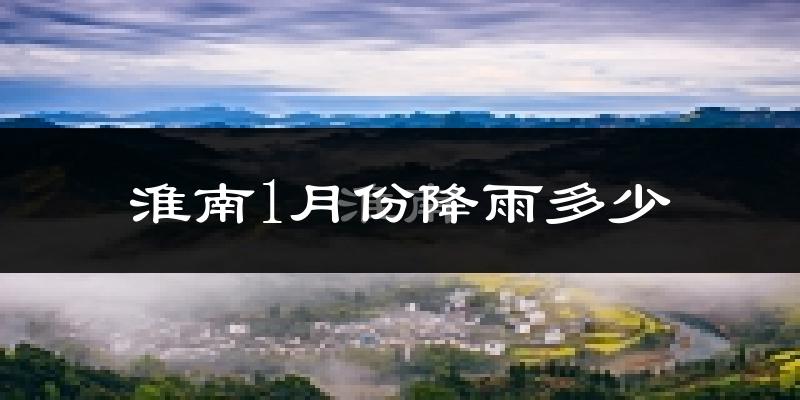 淮南1月份降雨多少?