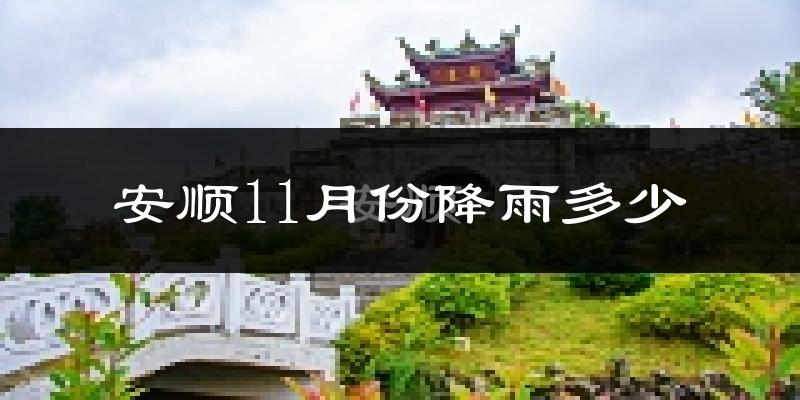 安顺11月份降雨多少?