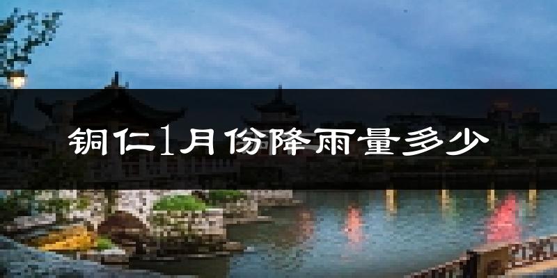 铜仁1月份降雨量多少?铜仁一月下雨多吗?