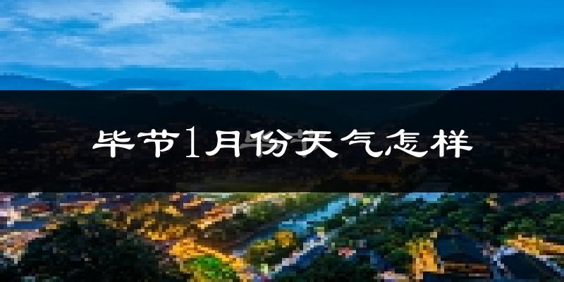 毕节市1月份天气如何?很冷吗?