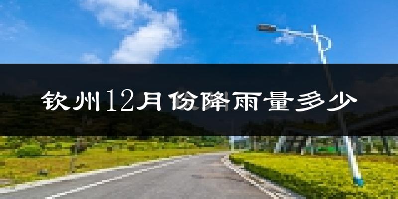 钦州12月份降雨量多少?钦州十二月下雨多吗?