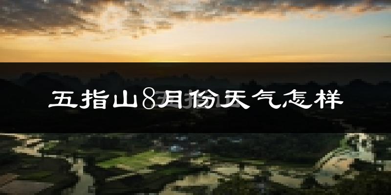五指山市8月份天气如何?很热吗?